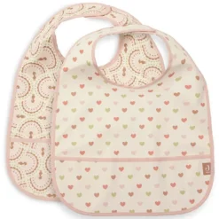 Jollein Lot de 2 Bavoirs Imperméables - Soft Plumes