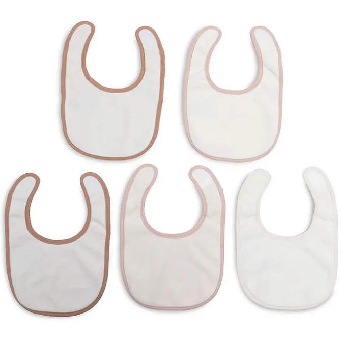 Jollein Lot de 5 Bavoirs Imperméables - Soft Plumes