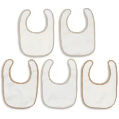 Jollein Lot de 5 Bavoirs Imperméables - Woolly