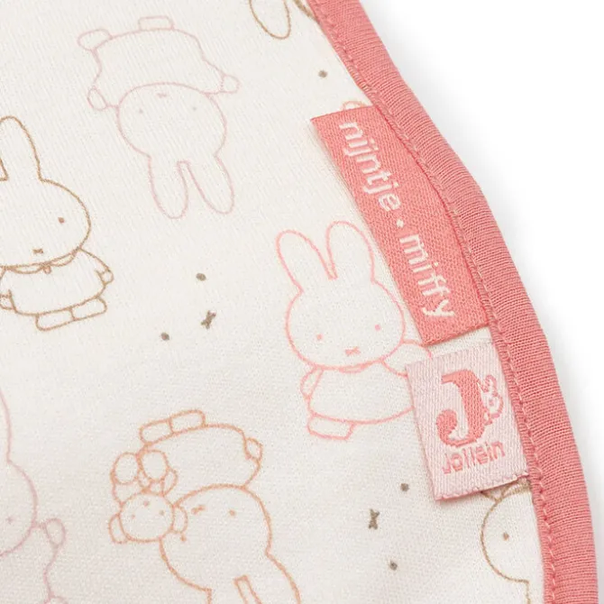 Jollein Lot de 5 Bavoirs Imperméables Miffy Moments - Silk Rose