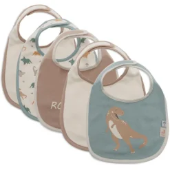 Jollein Lot de 5 Bavoirs Imperméables - Roarsome