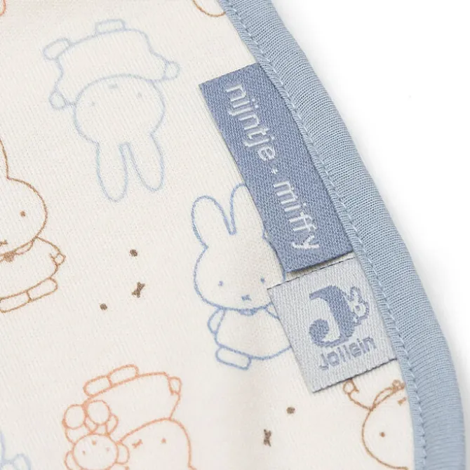 Jollein Lot de 5 Bavoirs Imperméables Miffy Moments - Cloudy Blue