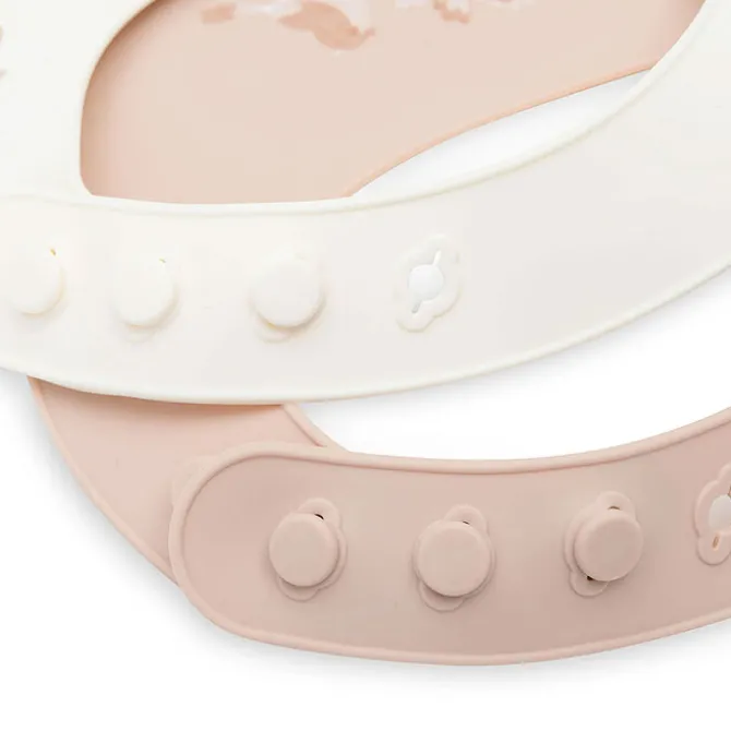 Jollein Lot de 2 Bavoirs Silicone - Lovely Birds