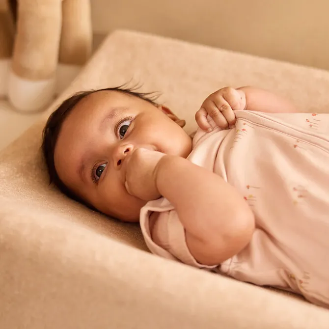 Jollein Lot de 2 Housses de Matelas à Langer - Blush & Wild Rose