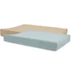 Jollein Lot de 2 Housses de Matelas à Langer - Sea Green & Biscuit