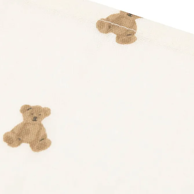 Jollein Lot de 3 Langes Gaze de Coton - Mini Teddy Bear