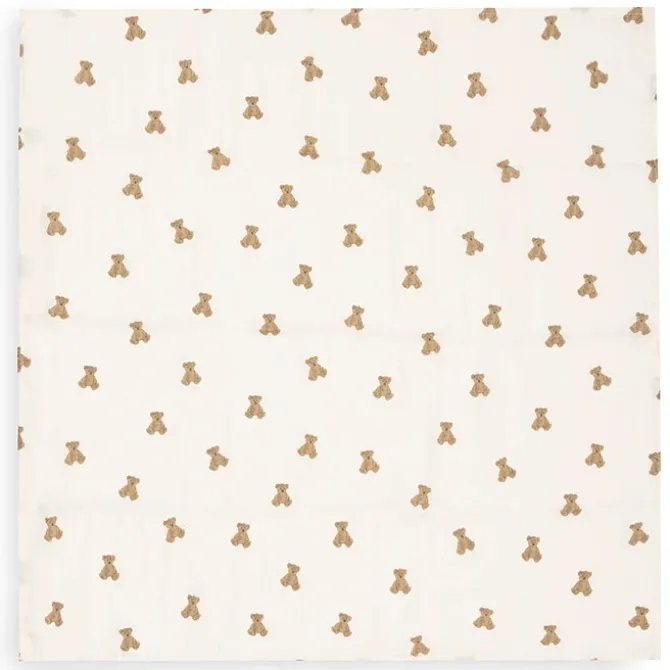 Jollein Lot de 3 Langes Gaze de Coton - Mini Teddy Bear