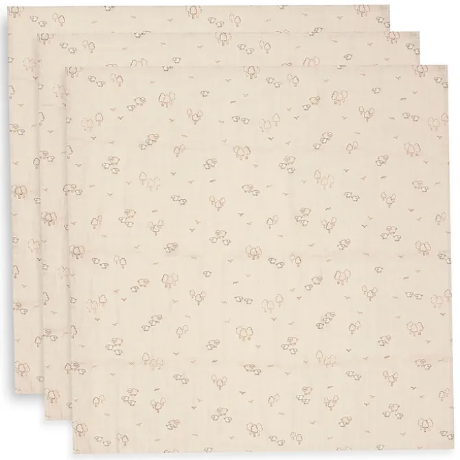 Jollein Lot de 3 Langes Gaze de Coton - Woolly