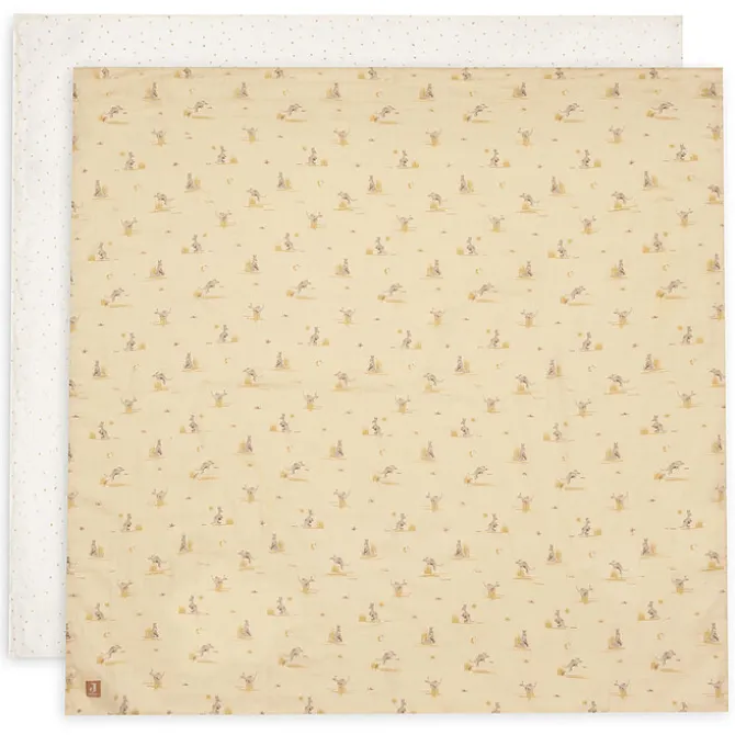 Jollein Lot de 2 Langes Gaze de Coton - Kangaroots