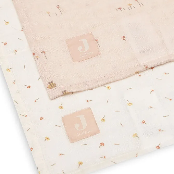 Jollein Lot de 2 Langes Gaze de Coton - Pretty Picnic