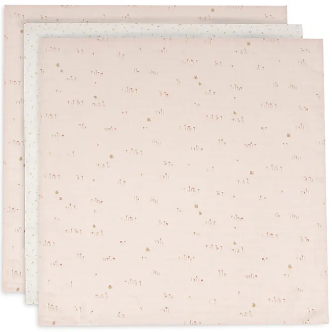 Jollein Lot de 3 Langes Gaze de Coton - Pretty Picnic