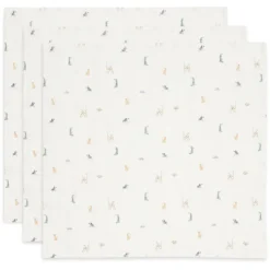 Jollein Lot de 3 Petits Langes Gaze de Coton - Jungle Jambo