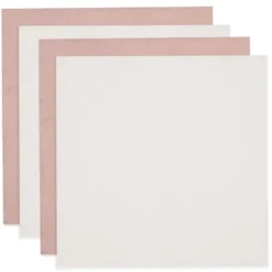 Jollein Lot de 4 Petits Langes - Wild Rose & Ivory