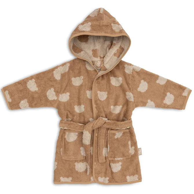 Jollein Peignoir de Bain Eponge Jacquard Teddy Bear Biscuit - 1/2 Ans