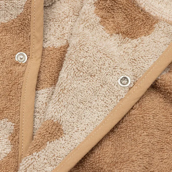 Jollein Peignoir de Bain Eponge Jacquard Teddy Bear Biscuit - 1/2 Ans