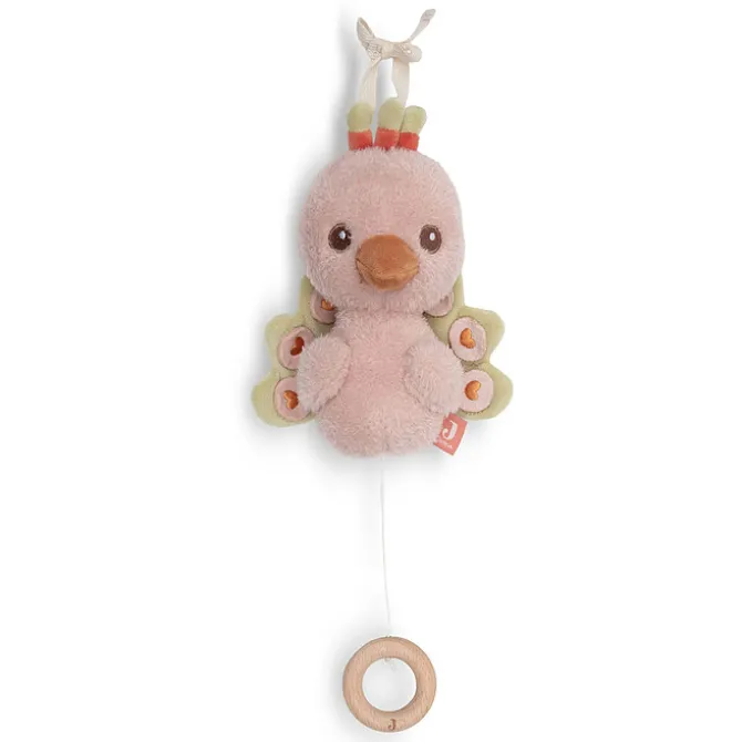 Jollein Peluche Musicale Peacock Pavie Soft Plumes