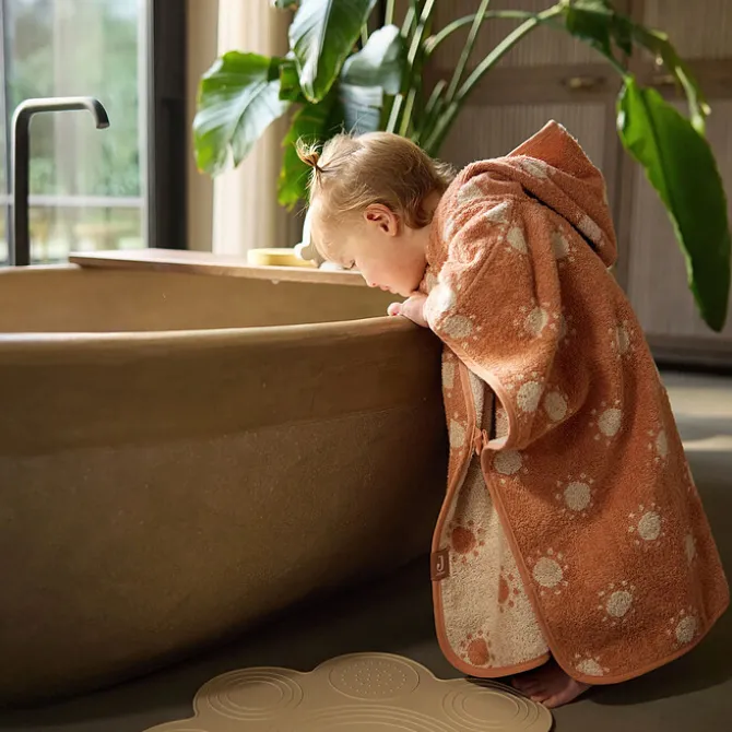 Jollein Poncho de Bain Eponge Jacquard Réversible - Sun Light Terra