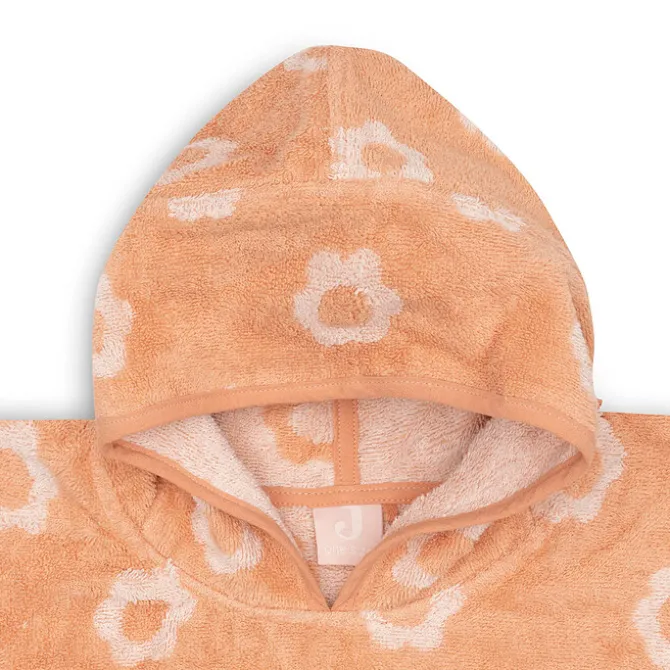 Jollein Poncho de Bain Eponge Jacquard Réversible - Flower Blush