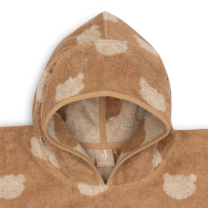 Jollein Poncho de Bain Eponge Jacquard Réversible - Teddy Bear Biscuit