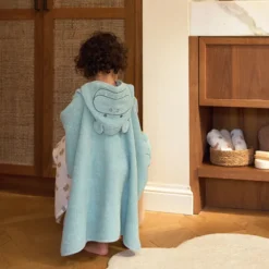 Jollein Poncho de Bain Éponge - Hippo Happy