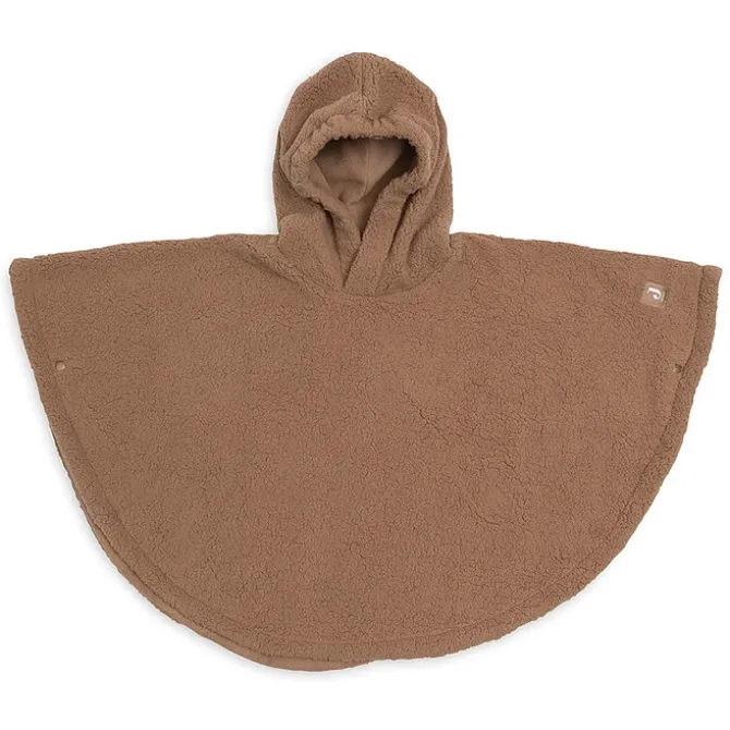 Jollein Poncho Teddy Fleece Curlé - Dark Hazel