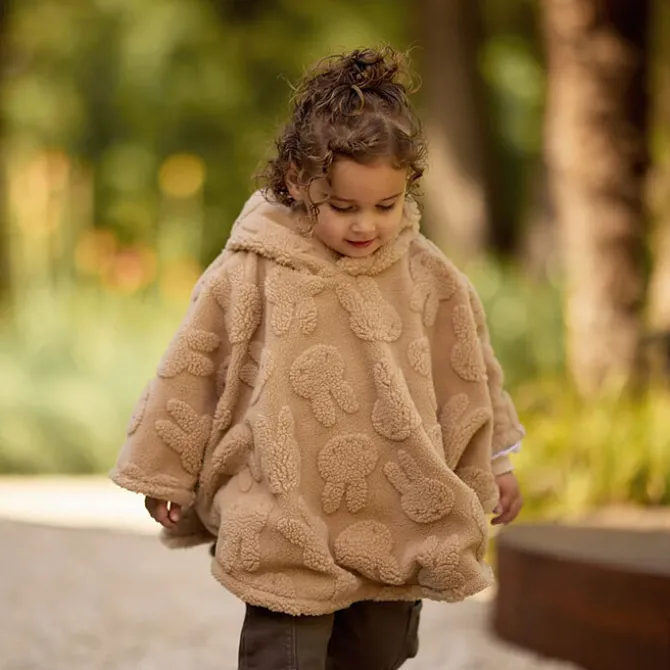 Jollein Poncho Teddy Jacquart Miffy - Biscuit