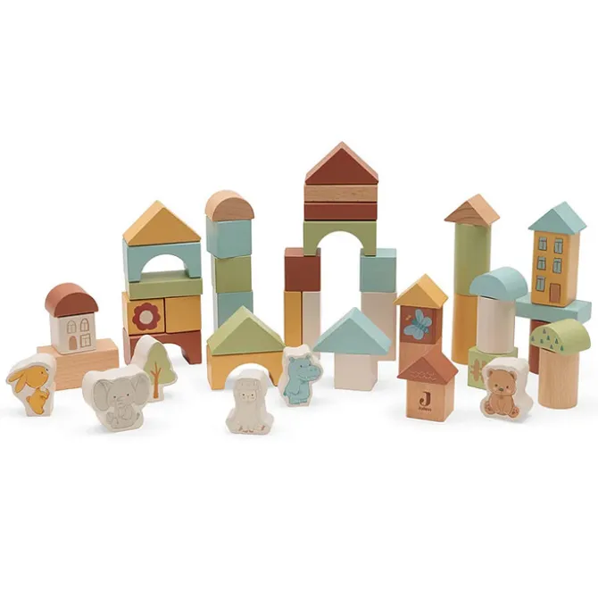 Jollein Set de Blocs en Bois - Jollies