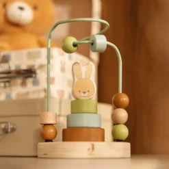 Jollein Tour d'Empilage en Bois à Spirale - Bunny Luz Jollies