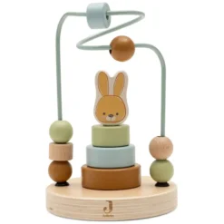 Jollein Tour d'Empilage en Bois à Spirale - Bunny Luz Jollies