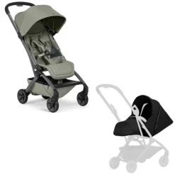 Joolz Pack Naissance Poussette Aer² Sage Green + Cocon Aer² Space Black