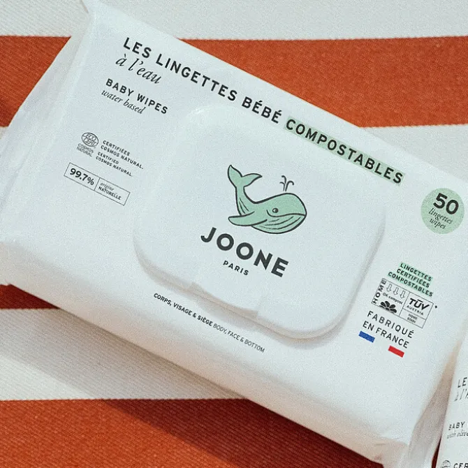 Joone Paquet de 50 Lingettes à l'Eau Compostables