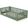 Jurababy Lit au Sol Sonho Mini Vert Sauge - 70 x 140 cm