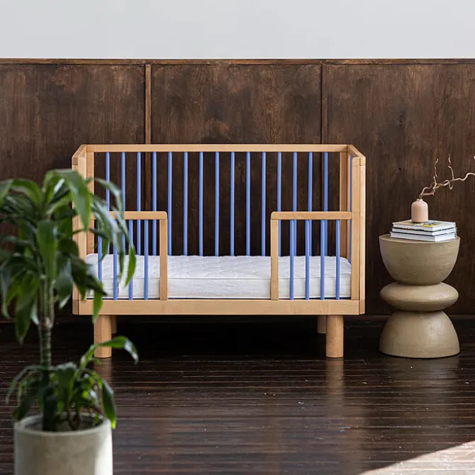Karl & Fric Lit Bébé Evolutif Nox Bois Naturel et Bleu - 60 x 120 cm