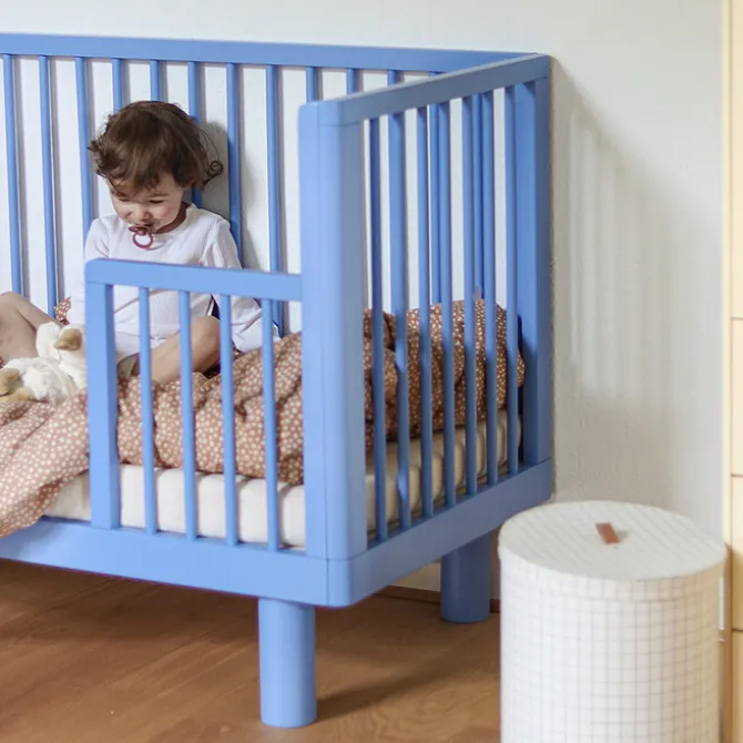 Karl & Fric Lit Bébé Evolutif Nox Bleu - 60 x 120 cm