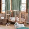 Karl & Fric Lit Bébé Evolutif Nox Bois Naturel - 60 x 120 cm