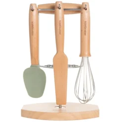 KiddiKutter Coffret Ustensiles de Cuisine - Naturel