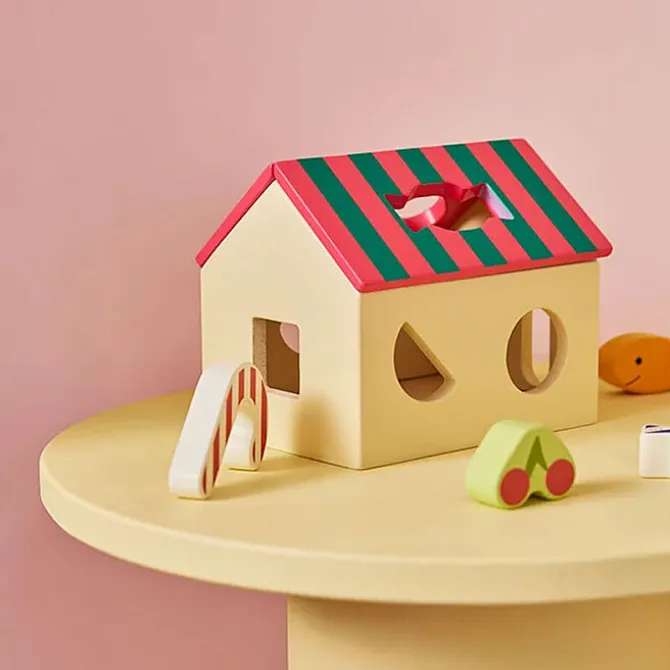 Kid's Concept Boîte à Formes Maison Swedish Candy