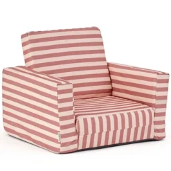 Kid's Concept Fauteuil Pliable - Rayé Vieux Rose