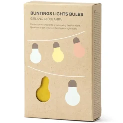 Kid's Concept Guirlande à Fanions Ampoules - Vert Multi