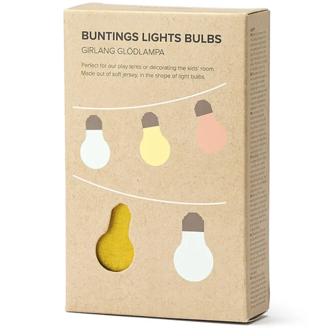 Kid's Concept Guirlande à Fanions Ampoules - Vert Multi