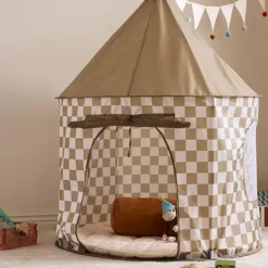 Kid's Concept Tente de Jeu Pop-up - Damiers Kaki