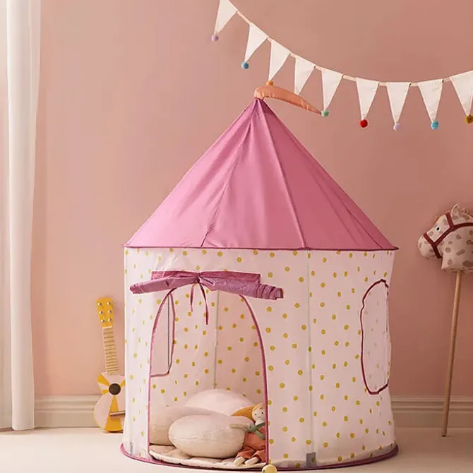 Kid's Concept Tente de Jeu Pop-up - Pois Rose
