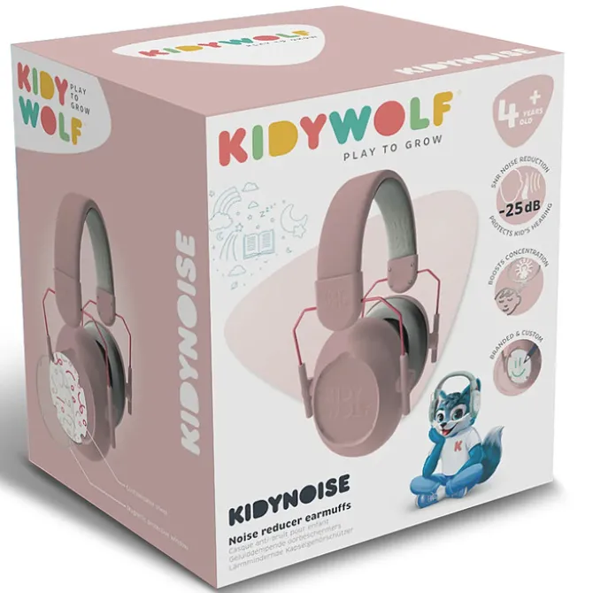 Kidywolf KidyNoise Casque Anti-Bruit - Rose