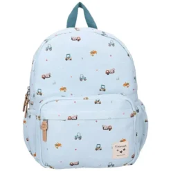 Kidzroom Sac à Dos Little Story - Véhicules Bleu