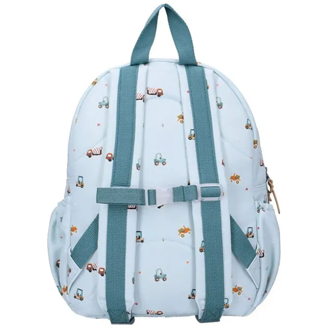 Kidzroom Sac à Dos Little Story - Véhicules Bleu