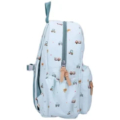 Kidzroom Sac à Dos Little Story - Véhicules Bleu
