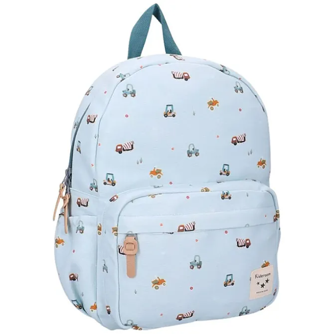 Kidzroom Sac à Dos Little Story - Véhicules Bleu