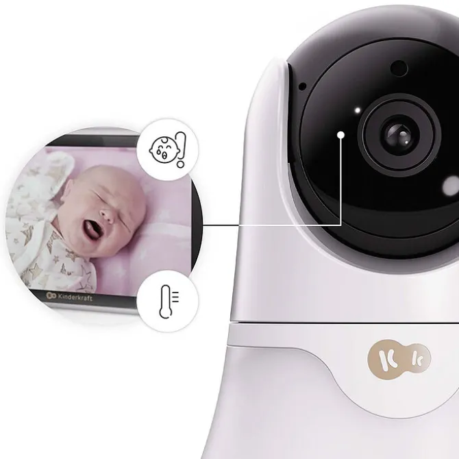 Kinderkraft Babyphone Electronique avec Veilleuse NITEEYE GLOW