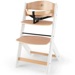 Kinderkraft Chaise Haute ENOCK - Naturel et Blanc