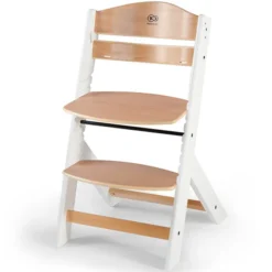 Kinderkraft Chaise Haute ENOCK - Naturel et Blanc